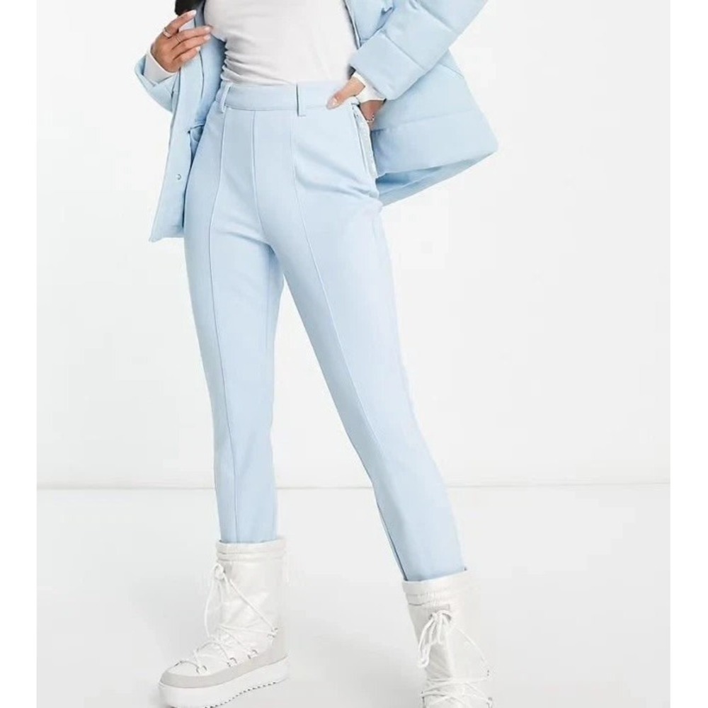 ASOS 4505 Skinny Ski Pants Womens 6 Blue Stirrup Legging‎ Snow Snowboard